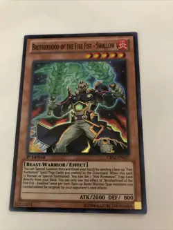 Brotherhood of the Fire Fist - Swallow CBLZ-EN027 Super 1st Edition LP Yugioh - Image 1