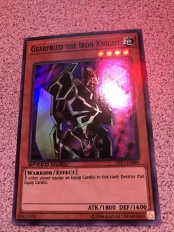 Gearfried the Iron Knight STP1-EN009 Super Rare NM Speed Duel Unlimited Yugioh - Image 1
