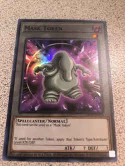 Mask Token OP19-EN029 Super Rare Lightly Played Yugioh - Image 1