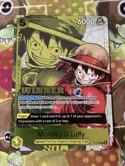 Monkey.D.Luffy P-106 NM Winner Promo Pack Luffy 2026 One Piece - Image 1