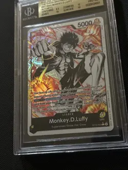 2024 One Piece Monkey D Luffy Starter Deck 13 ST13-003 Alt Art BGS 10 - Image 4