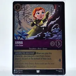 Anna Little Sister 52/204 Foil Lorcana Winterspell NM Disney Frozen - Image 1