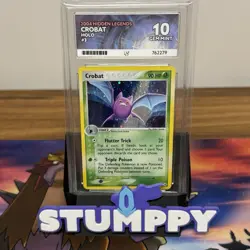 ACE 10 CROBAT 3/101 | EX Hidden Legends Holo Graded Pokemon Card not PSA - Image 1