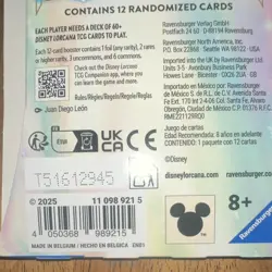 Disney Lorcana TCG Fabled Booster Pack 12 Cards English 2025 Ravensburger - Image 3