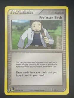 Professor Birch 89/109 | EX Ruby & Sapphire | Non Holo Trainer Card - LP - Image 1
