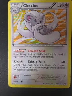 Pokemon Card Cinccino Dmg Legendary Treasures Holo Rare 105/113 - Image 1