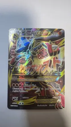 Pokemon TCG M Lucario EX 55a/111 Furious Fists Holo Full Art Ultra Rare Card - Image 1