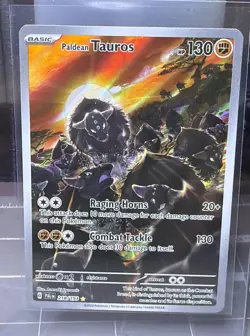 Pokemon TCG Paldean Tauros Holo Card Scarlet & Violet Paldea Evolved 218/193 NM - Image 1