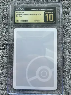 Spare Card Old Maid JPN 2019 Pokemon Playing Cards CGC PRISTINE 10 - Image 1