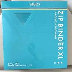Vault X EXO-TEC Zip Binder XL Blue 12-Pocket Side Loading 624 Cards ME2.5 - Image 1