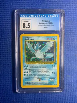 Articuno 1999 Fossil 2/62 Holo Pokemon Card CGC 8.5 - Image 1