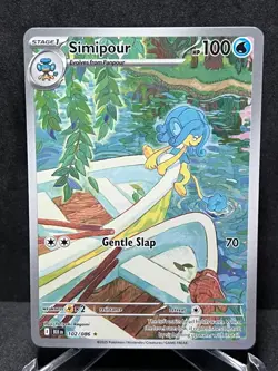 Pokemon Simipour Black Bolt 102/086 Illustration Rare Card Near Mint - Image 1