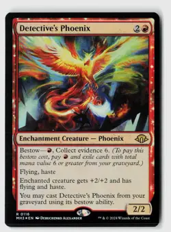 Detective's Phoenix #116 (Foil) (NM) Modern Horizons 3 MH3 Magic MTG - Image 1