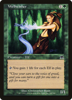 Wellwisher #300 (MP) Onslaught ONS Magic MTG - Image 1