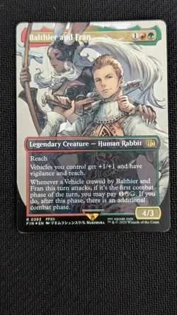 MTG - Balthier and Fran *border less* - Final Fantasy *FOIL* - 0393 - Image 1