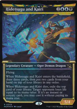 Hidetsugu and Kairi (Showcase) - R - March of the Machine - 309 - NM - Image 1