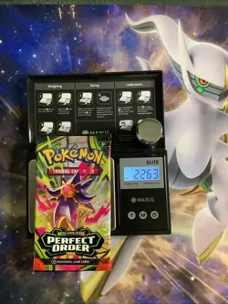 Weighed 22.63g Pokemon TCG Perfect Order Pack Sealed Heavy Weight - Image 1