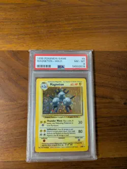 1999 Pokemon Base Set Holo Magneton PSA 8 NM-MT - Image 1