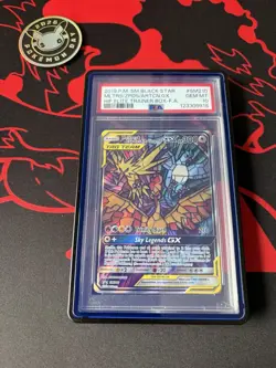 2019 POKEMON SM BLACK STAR PROMO H.F. MOLTRES ZAPDOS ARTICUNO GX TAG TEAM PSA 10 - Image 1