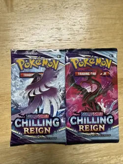 Pokemon Sword & Shield Chilling Reign Booster Pack Factory Sealed X2 - Image 1