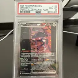 Pokemon TCG Genesect EX 169/086 Black Bolt Special Illustration Rare PSA 10 - Image 1