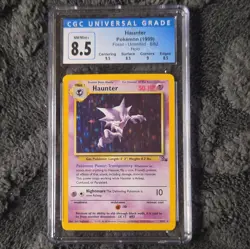 Pokemon TCG Haunter Holo Fossil Unlimited 6/62 CGC 8.5 English 1999 - Image 1