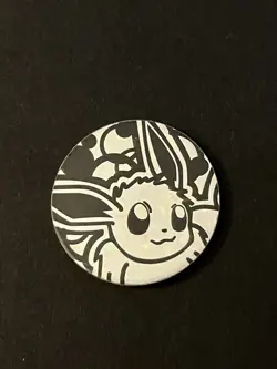 Eevee starter deck promo coin - Pokemon TCG - Nintendo WotC - 1999 - holo - VLP - Image 1