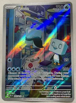 Pokemon Eiscue 205/193 Sv02 Paldea Evolved Illustration Rare Holo 110 HP Clean - Image 1