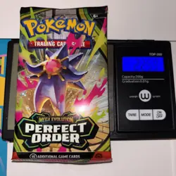 🏋HEAVY 22.59/60g Pokemon TCG Perfect Order Sleeved Booster Pack Factory Sealed - Image 1