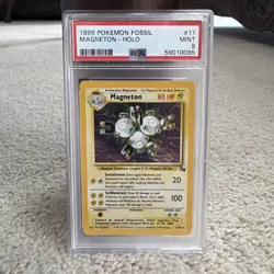 1999 POKEMON FOSSIL #11 MAGNETON-HOLO PSA 9 - Image 1
