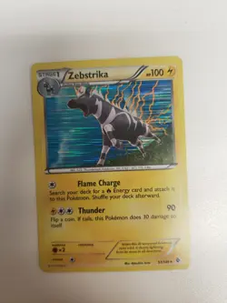 Pokemon TCG Zebstrika Boundaries Crossed 57/149 Reverse Holo Rare MP - Image 1