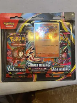 Pokemon TCG: Chaos Rising Three Pack Blister - New, Factory Sealed - Image 1