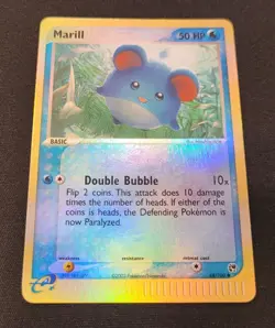 Marill 68/100 Common Sandstorm EX Pokemon Reverse Holo NM!! - Image 1