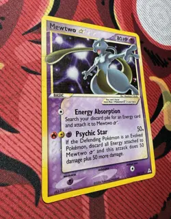 Pokemon Mewtwo Star Ultra Rare Holo EX Holon Phantoms 103/110 80 HP 2006 - Image 1
