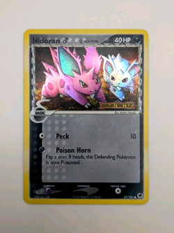 Nidoran M 57/101 Dragon Frontiers Pokemon Reverse Holo Stamped LP - Image 1