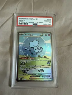 Pokemon TCG - Mew EX 232/091 - Paldean Fates Bubble Mew - SIR - PSA 10 GEM MINT - Image 1
