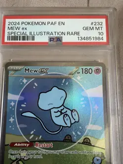 Pokemon TCG - Mew EX 232/091 - Paldean Fates Bubble Mew - SIR - PSA 10 GEM MINT - Image 3