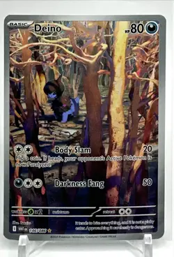 Deino 146/086 Holo White Flare Illustration Rare NM Teeziro Pokemon - Image 1
