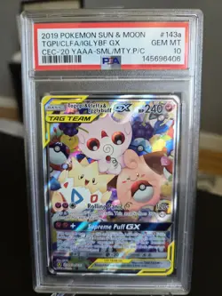 Pokemon PSA 10 Togepi & Cleffa & Igglybuff GX 143a/236 Premium Collection S#9498 - Image 3