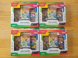 Bundle Lot of 4 Pokemon TCG First Partner Illustration Collection Series 1 New - Image 1