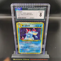 FERALIGATR - HOLO - CGC 8 - 2000 Japanese Gold, Silver, to a New World No. 160 - Image 1