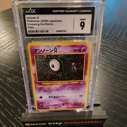 UNOWN A - HOLO - CGC MINT 9 - 2000 POKEMON JPN CROSSING THE RUINS - No. 201 - Image 1