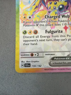 Pokemon TCG * SV Stellar Crown * 159/142 Galvantula ex Ultra Rare ex HOLO * NM - Image 3