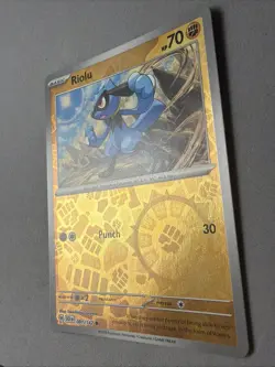 Pokemon TCG * SV Stellar Crown * 81/142 Riolu * REVERSE HOLO Common * FRESH PK - Image 2