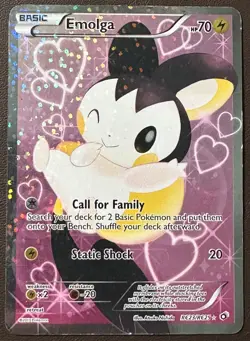 Pokemon - Emolga, RC23/RC25, Holographic, XY-Radiant Collection, LP-MP - Image 1