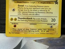 Pokemon Pikachu Black Star Promo #1 WOTC 1999 Promo LP Clean Front - Image 4