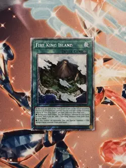 Fire King Island (Platinum Secret Rare) RA03-EN059 Quarter Century Bonanza - Image 1