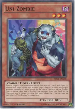 Yugioh Uni-Zombie SECE-EN040 Common 1st Edition LP - Image 1