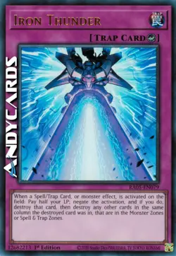 IRON THUNDER • (Tuono Di Ferro) • Ultra R • RA05 EN079 • 1Ed • Yugioh! ANDYCARDS - Image 1