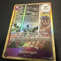 One Piece CCG Mamaragan Adventure On Kami's Island SR Foil OP15-078 NM - Image 1